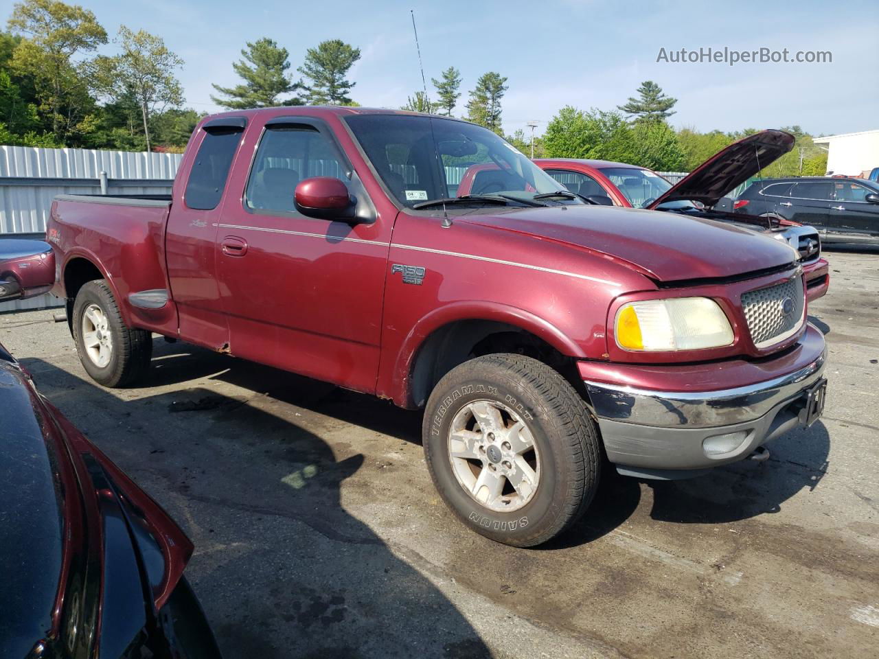 2003 Ford F150  Maroon vin: 1FTRX08L13KB92359