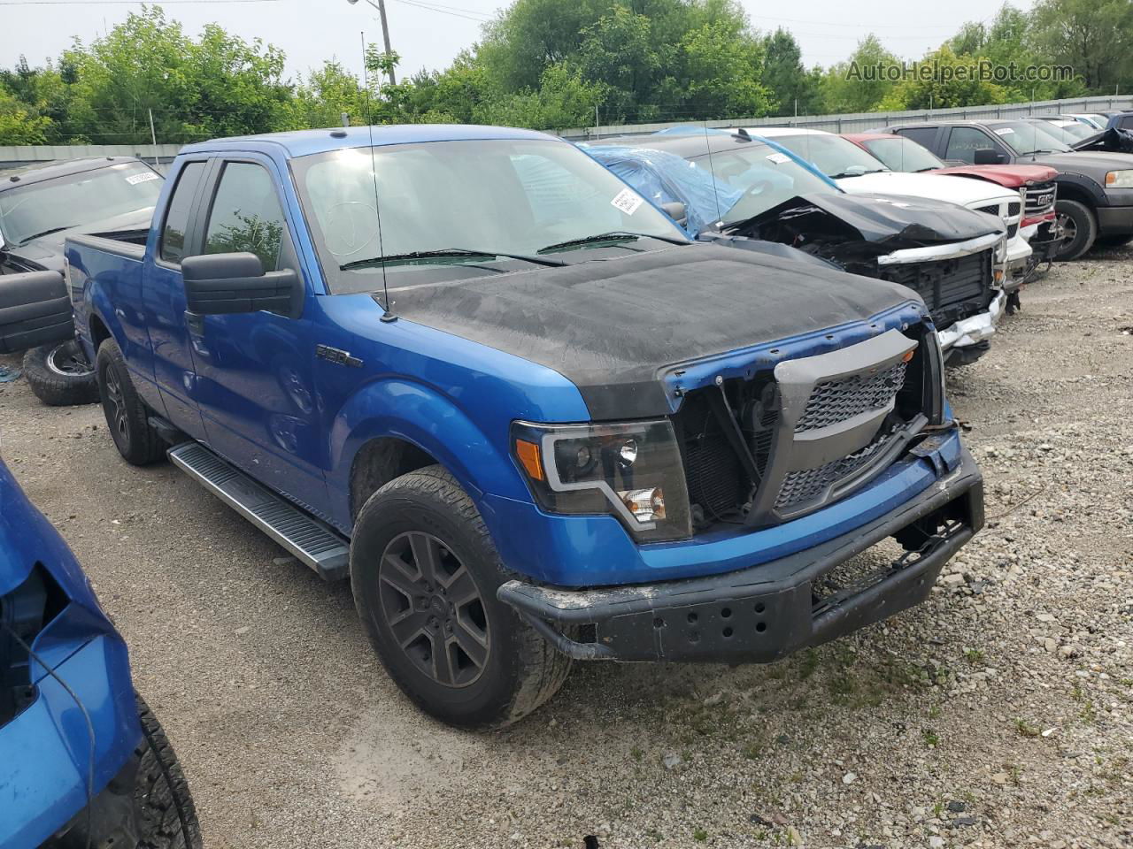 2009 Ford F150 Super Cab Blue vin: 1FTRX12899FA74703