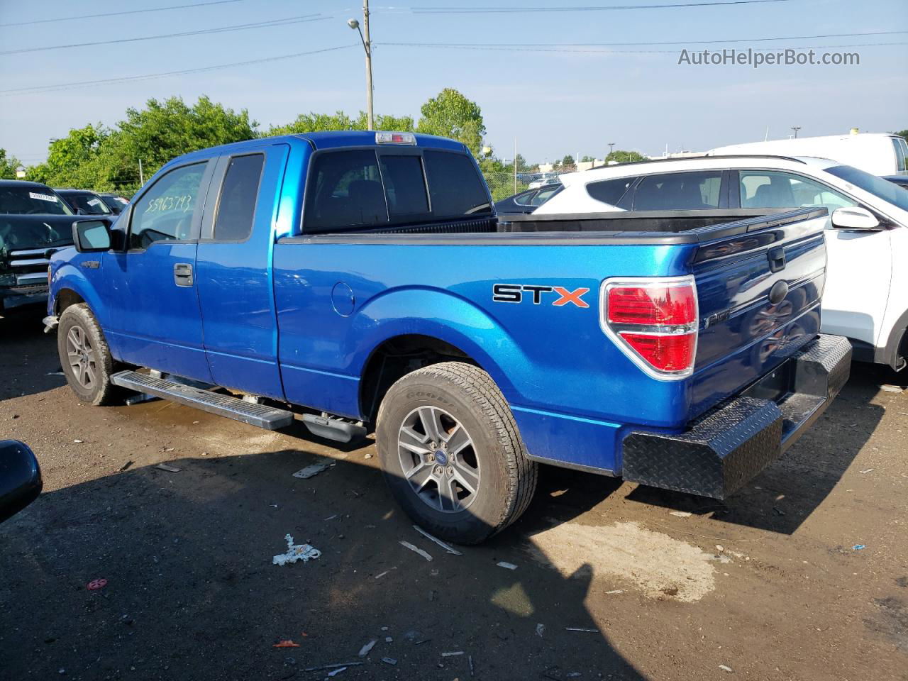 2009 Ford F150 Super Cab Blue vin: 1FTRX12899FA74703