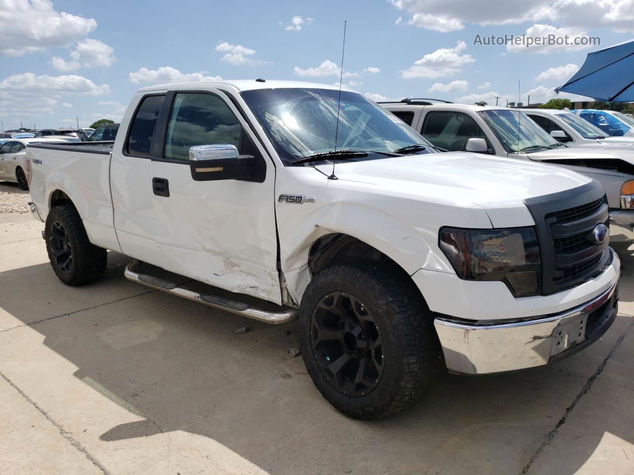 2009 Ford F150 Super Cab White vin: 1FTRX128X9FA88478