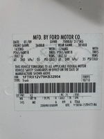 2009 Ford F150 Super Cab White vin: 1FTRX12V79KB32904