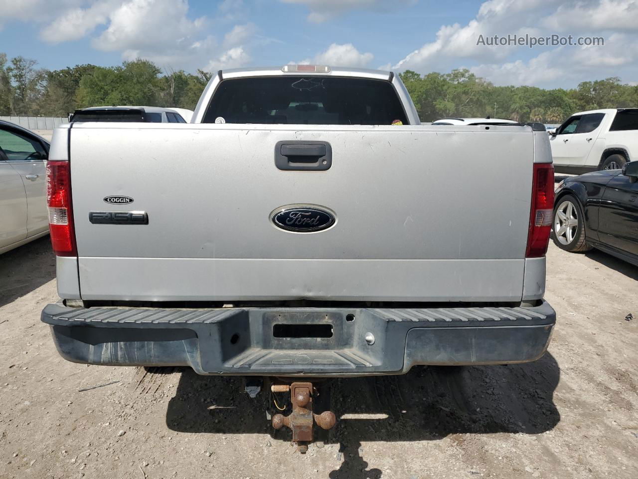 2004 Ford F150  Silver vin: 1FTRX12W14NA77611