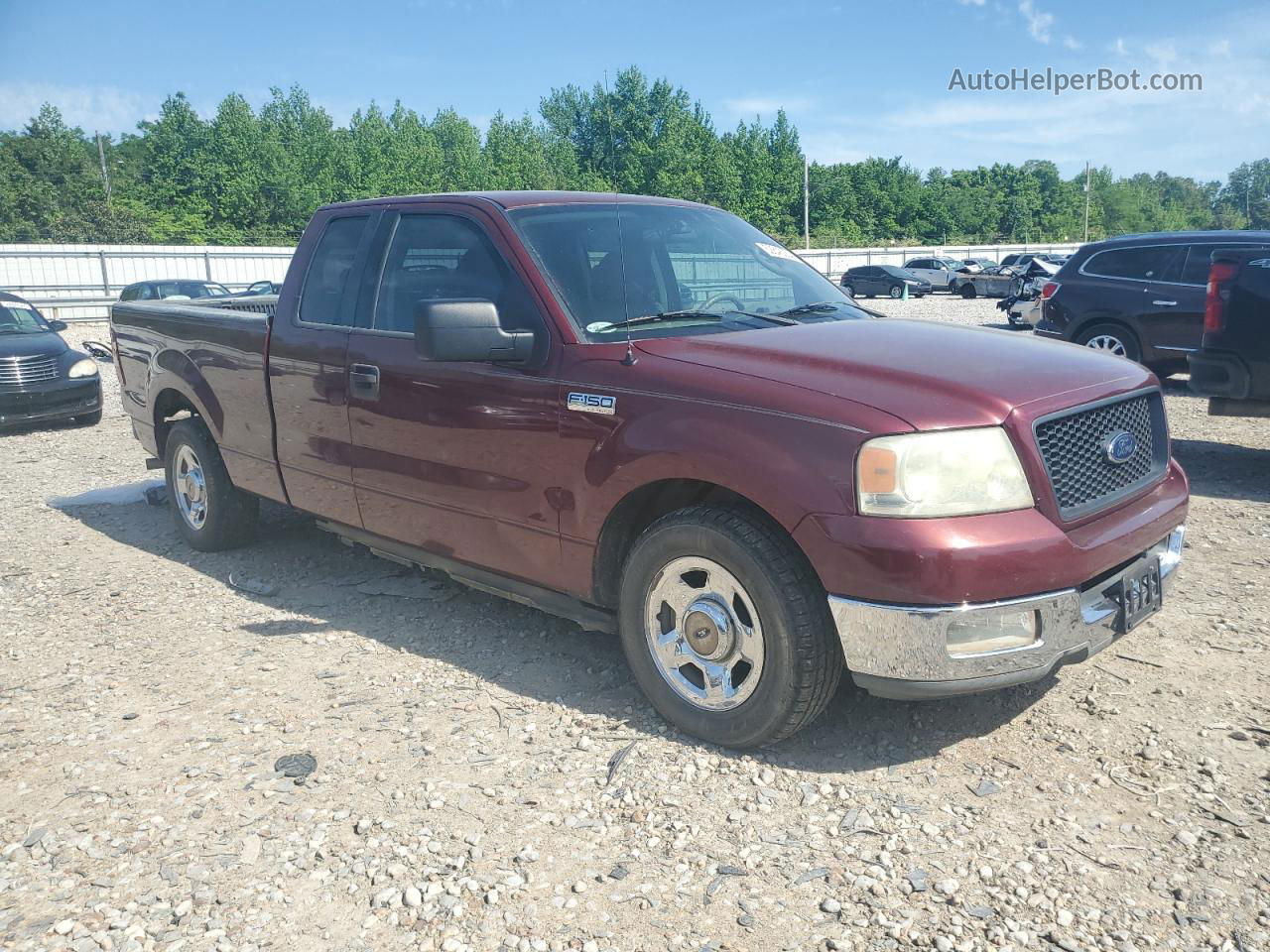 2004 Ford F150  Maroon vin: 1FTRX12W14NB02636