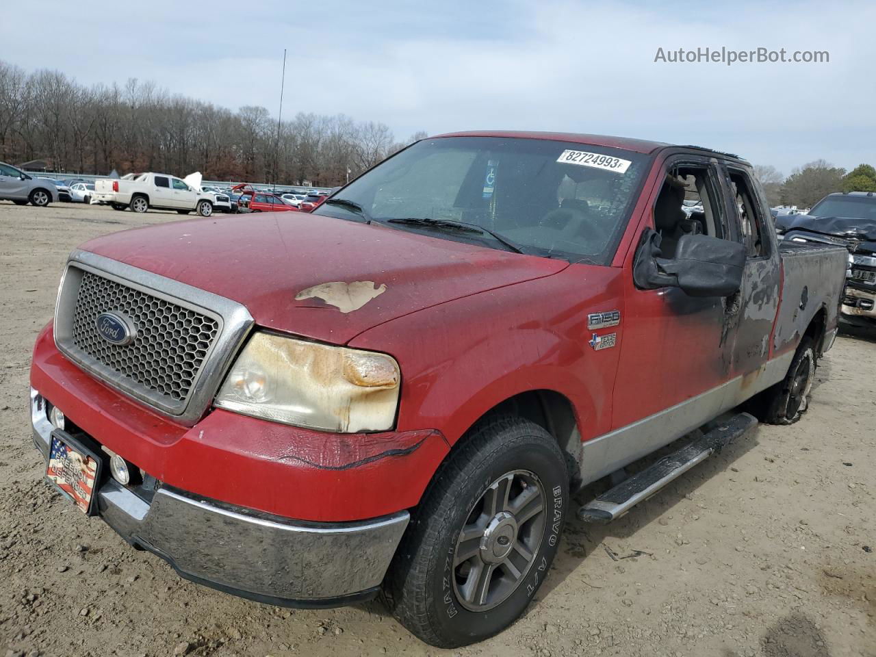 2005 Ford F150  Red vin: 1FTRX12W25NB25182