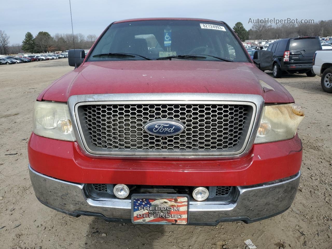 2005 Ford F150  Красный vin: 1FTRX12W25NB25182