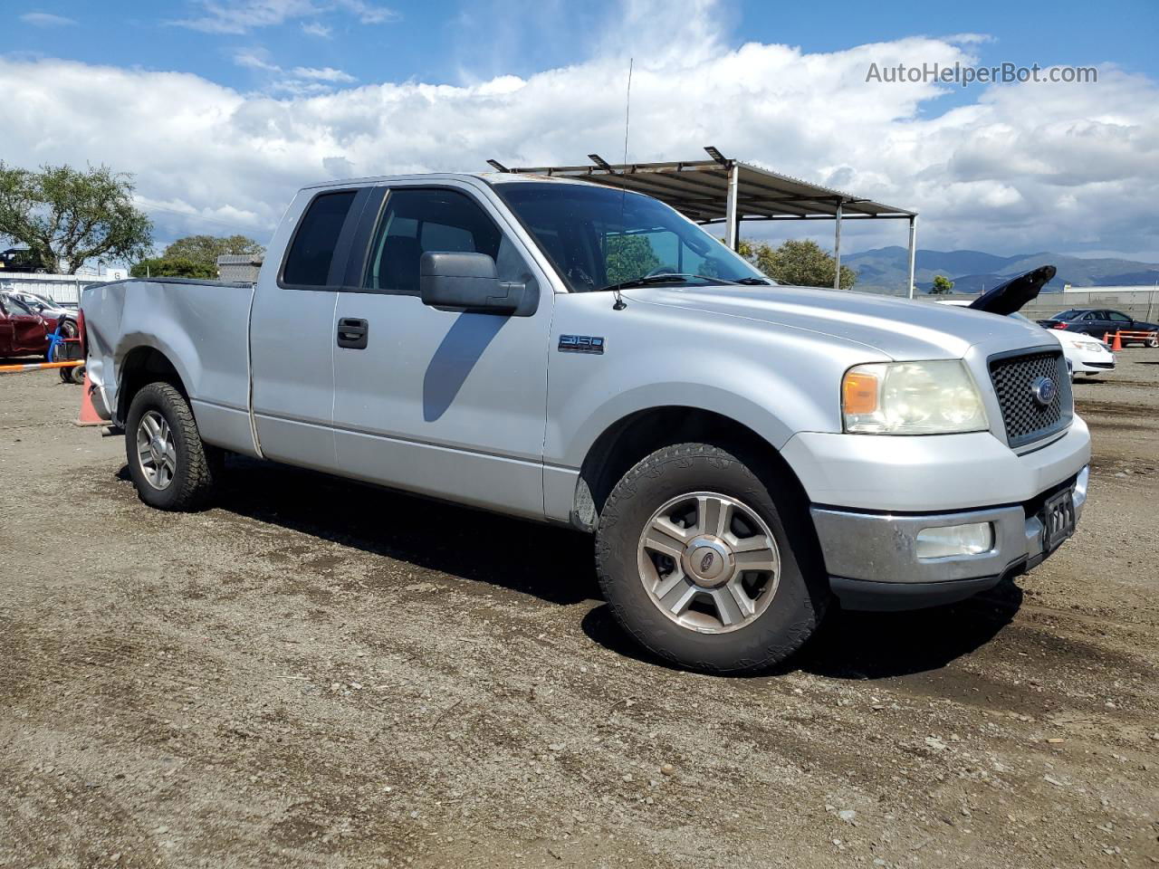 2005 Ford F150  Серебряный vin: 1FTRX12W35FB63093