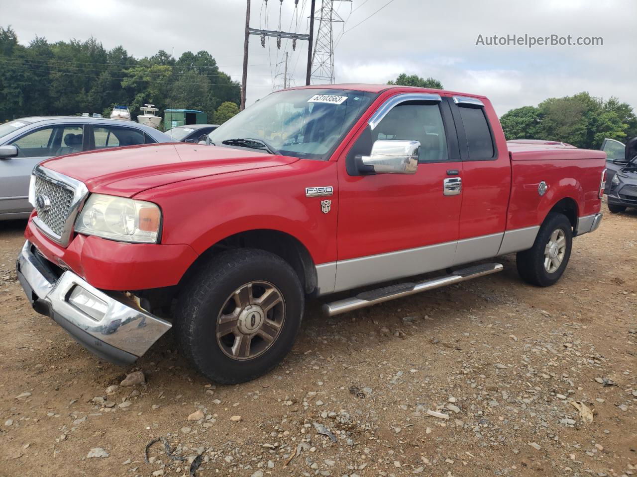 2004 Ford F150  Красный vin: 1FTRX12W44NC37903