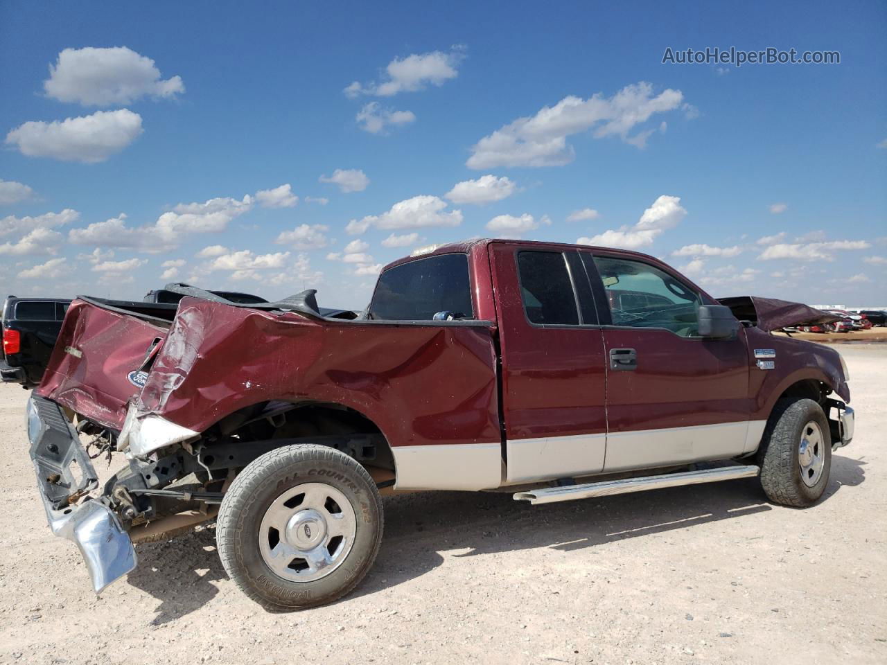 2005 Ford F150  Maroon vin: 1FTRX12W45FA40225