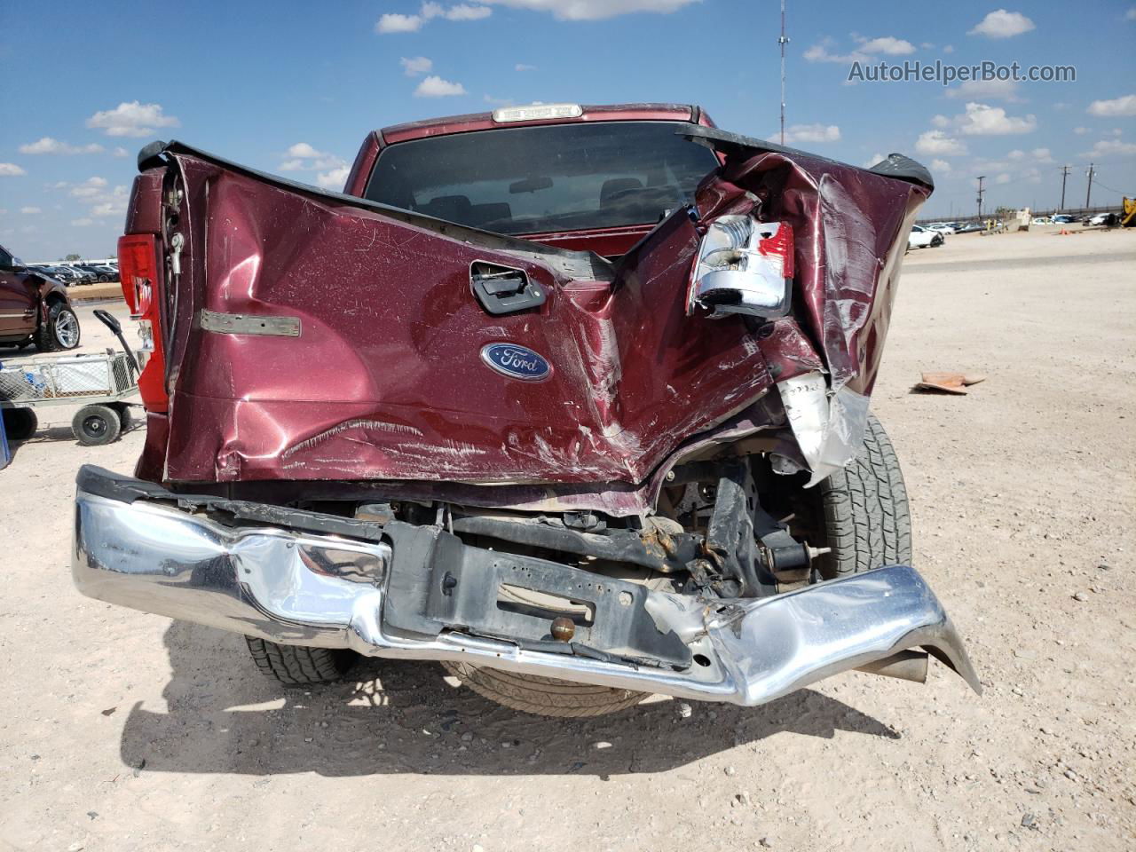 2005 Ford F150  Maroon vin: 1FTRX12W45FA40225