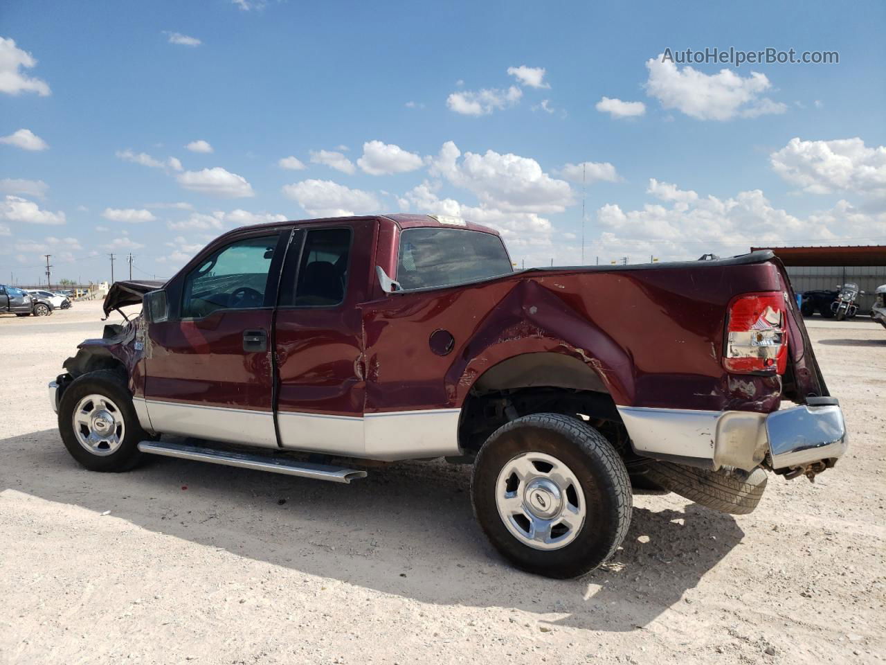 2005 Ford F150  Maroon vin: 1FTRX12W45FA40225