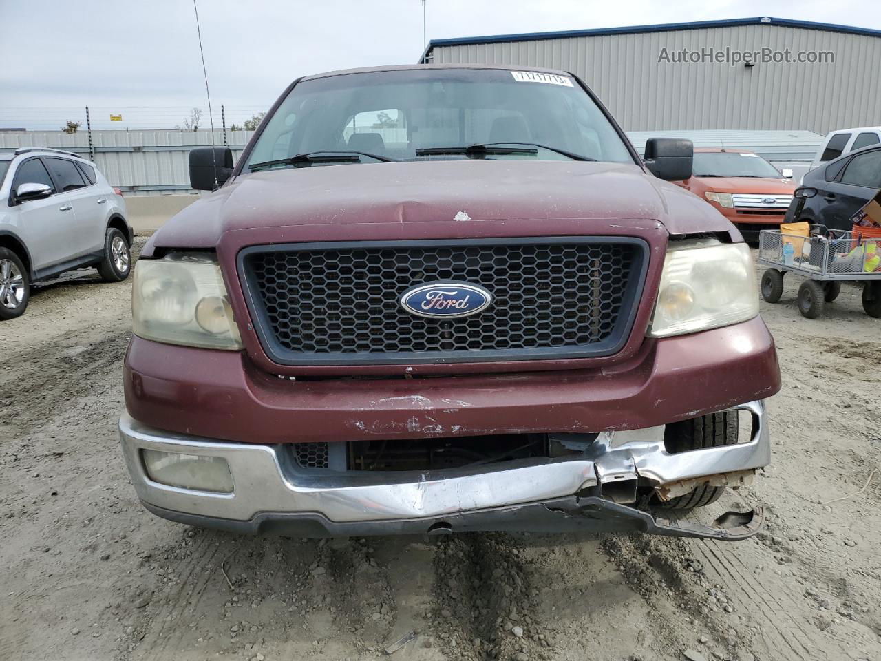 2004 Ford F150  Бордовый vin: 1FTRX12W54NA62612