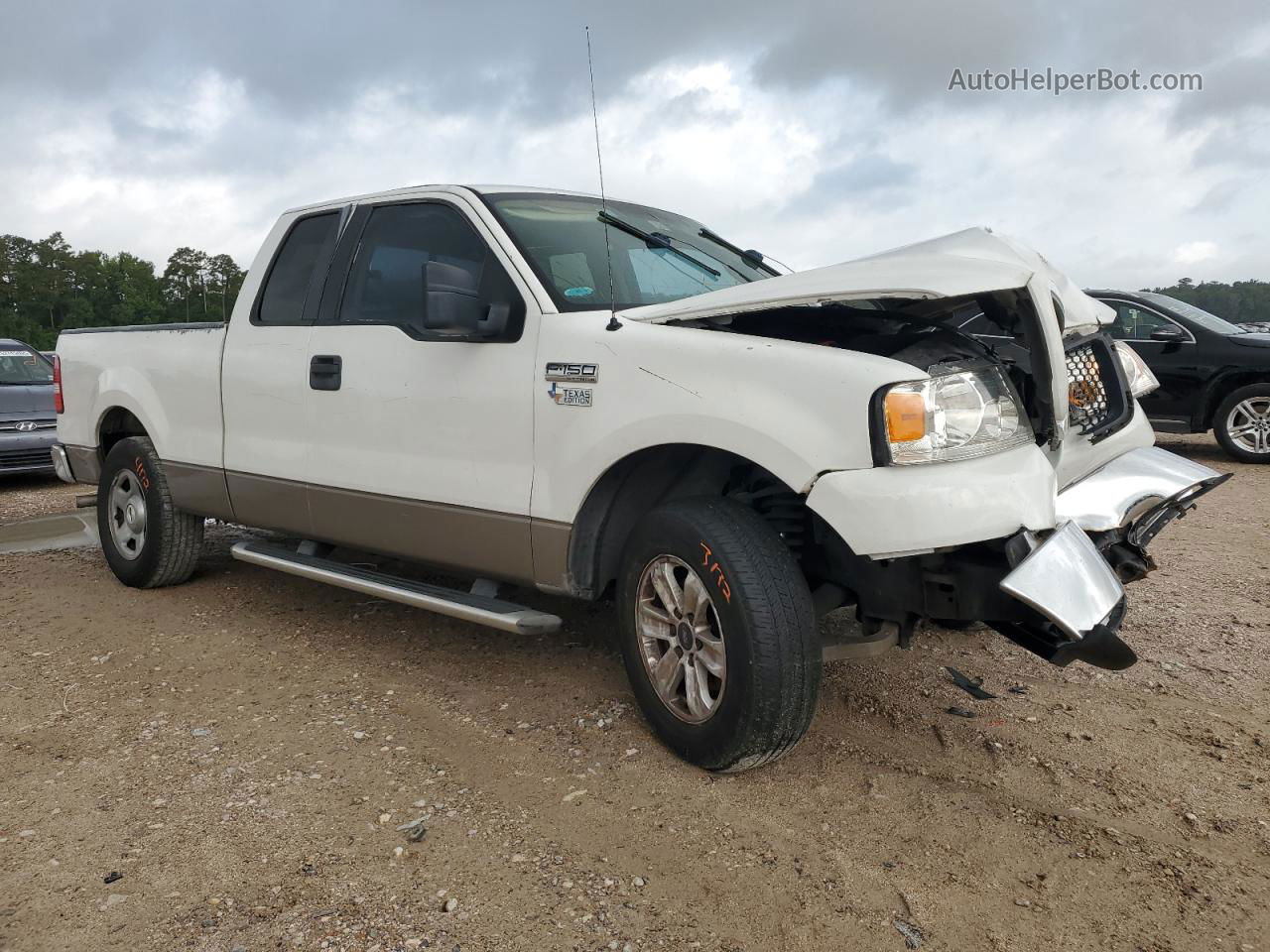 2005 Ford F150  White vin: 1FTRX12W55FA03250