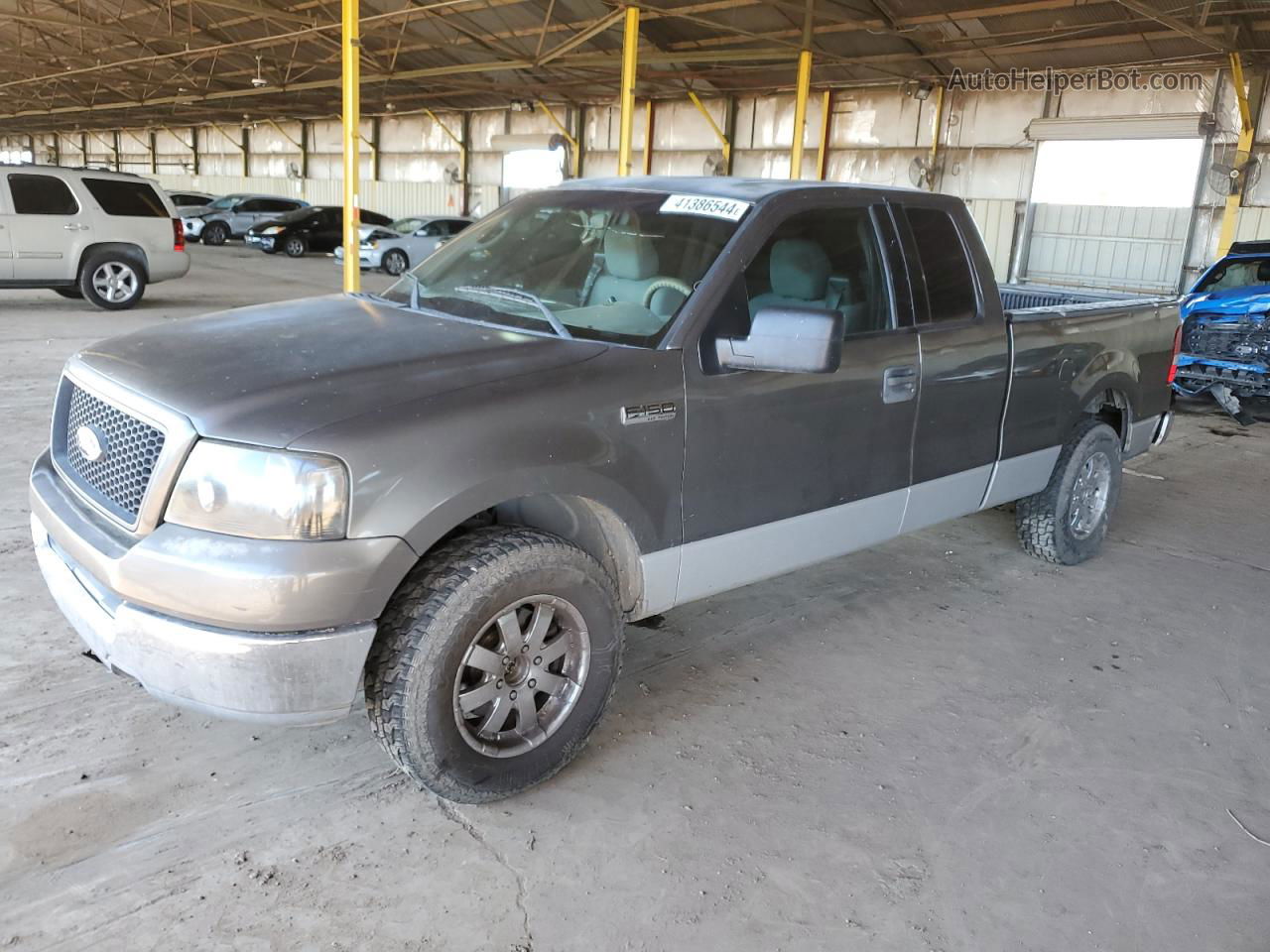 2004 Ford F150  Gray vin: 1FTRX12W64NA42465