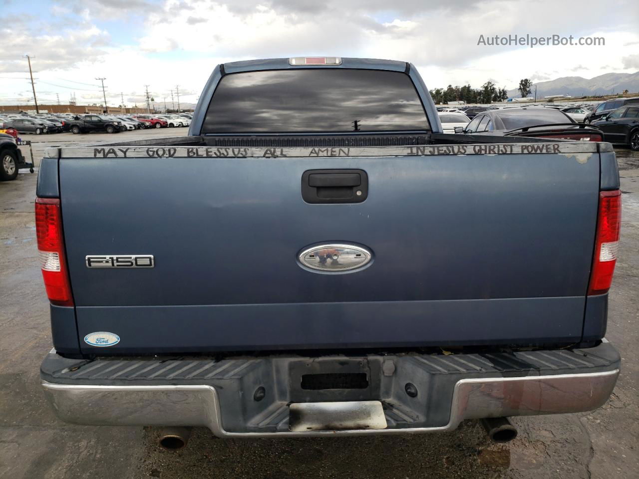 2004 Ford F150  Blue vin: 1FTRX12W64NB15592