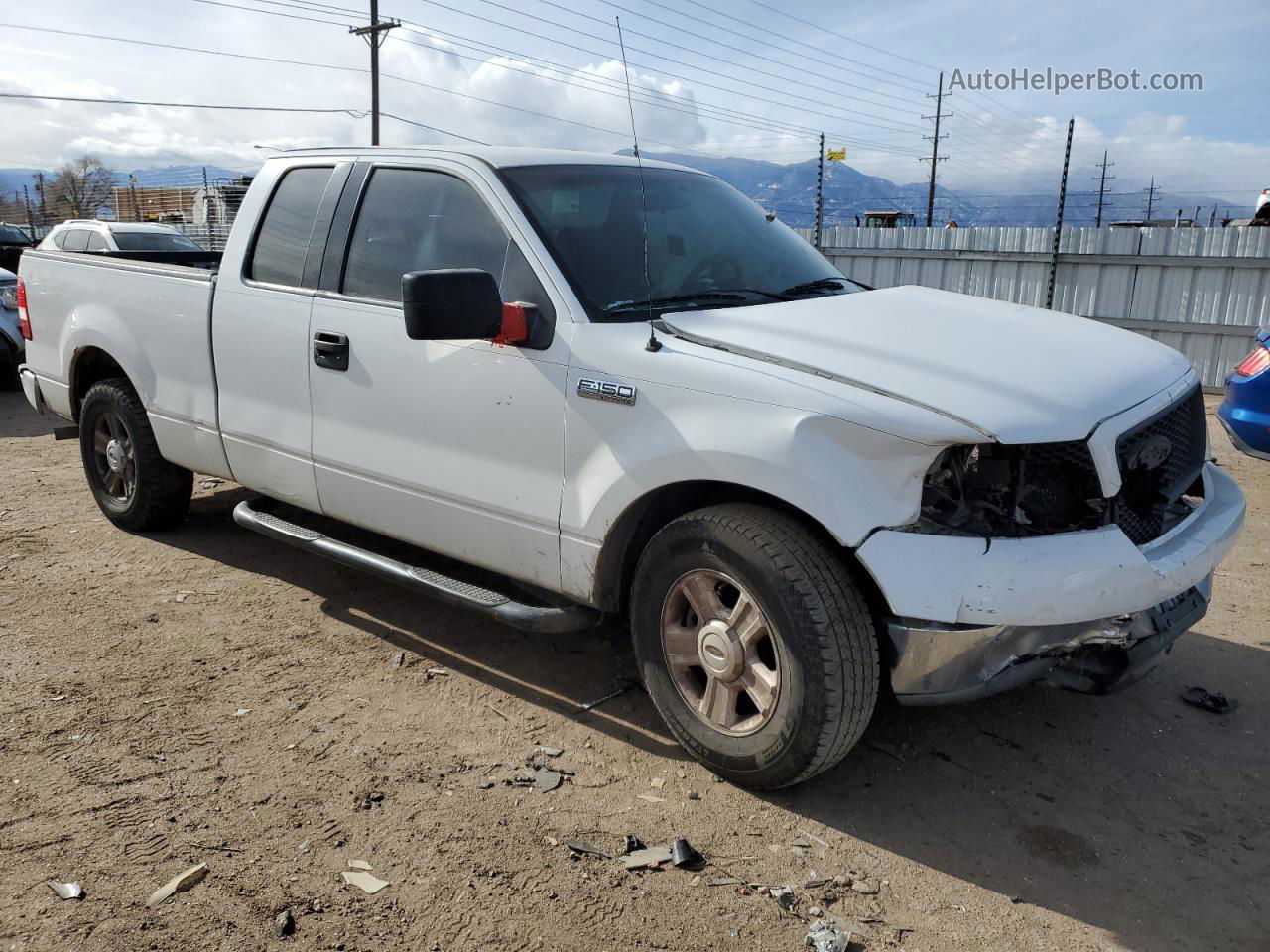 2004 Ford F150  Белый vin: 1FTRX12W74NA83980