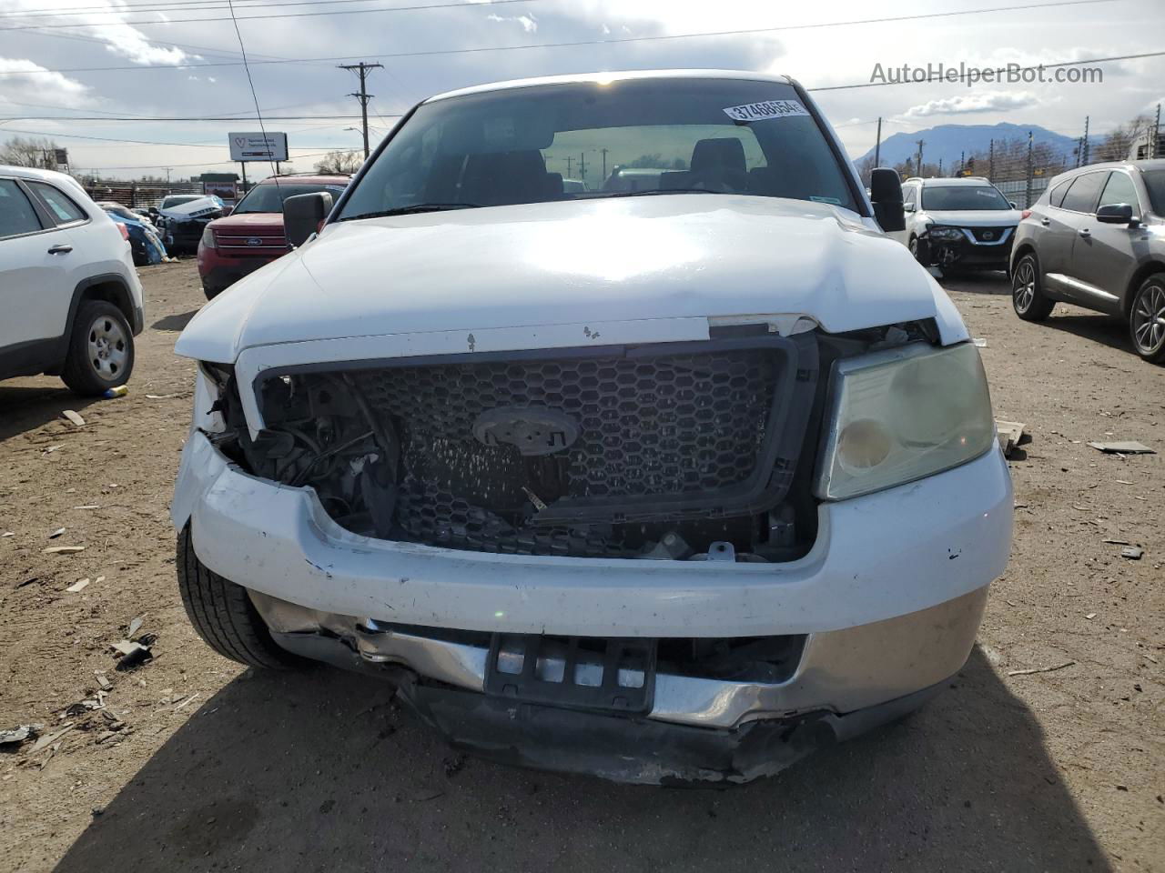 2004 Ford F150  White vin: 1FTRX12W74NA83980