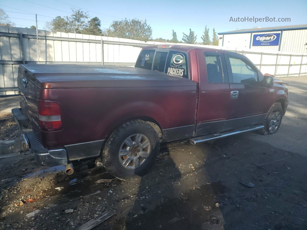 2004 Ford F150  Burgundy vin: 1FTRX12W74NB01801