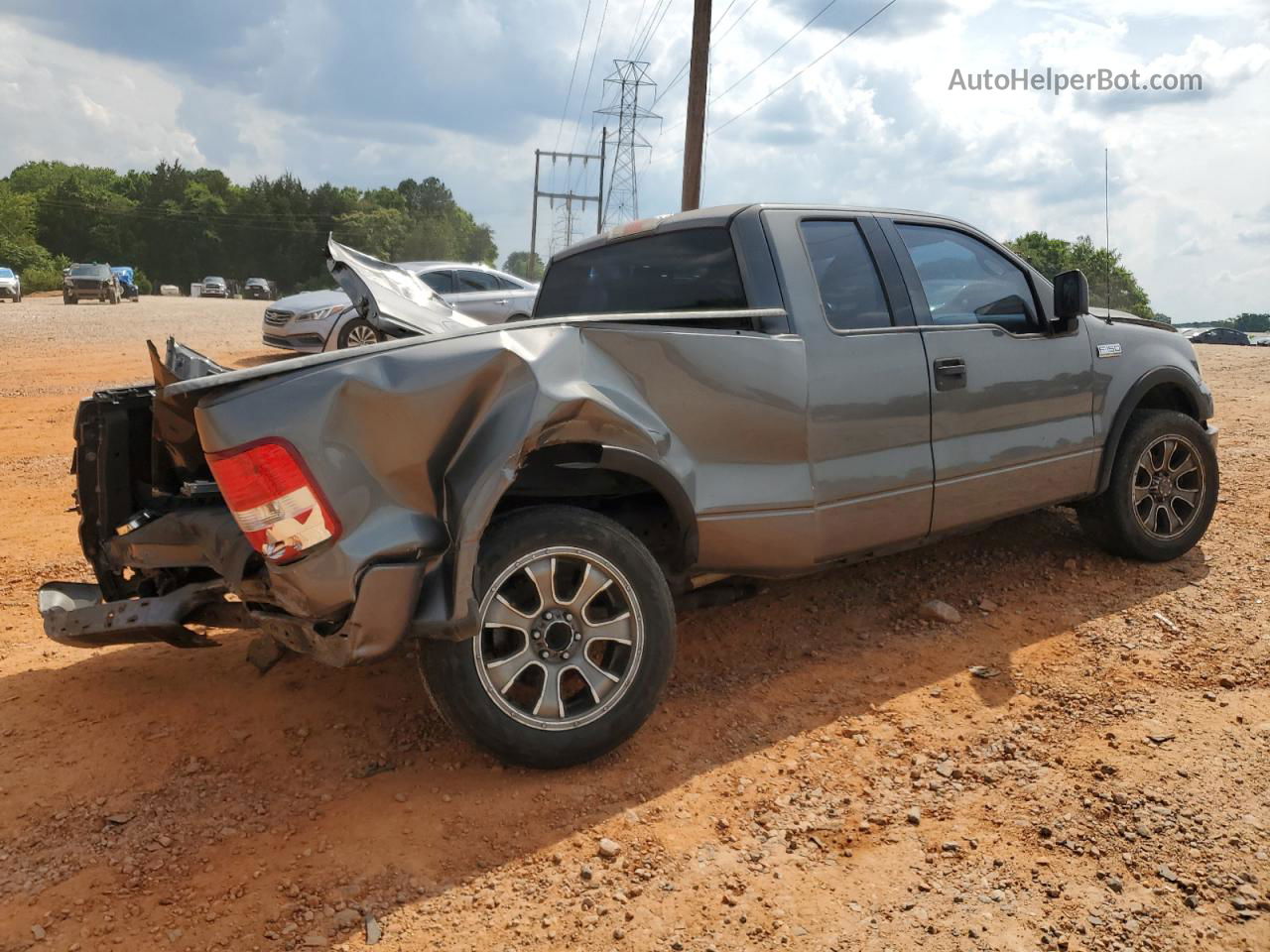 2004 Ford F150  Gray vin: 1FTRX12W84NC48709