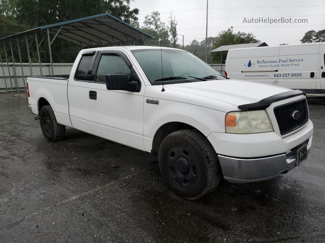 2004 Ford F150  Белый vin: 1FTRX12W94NA60958