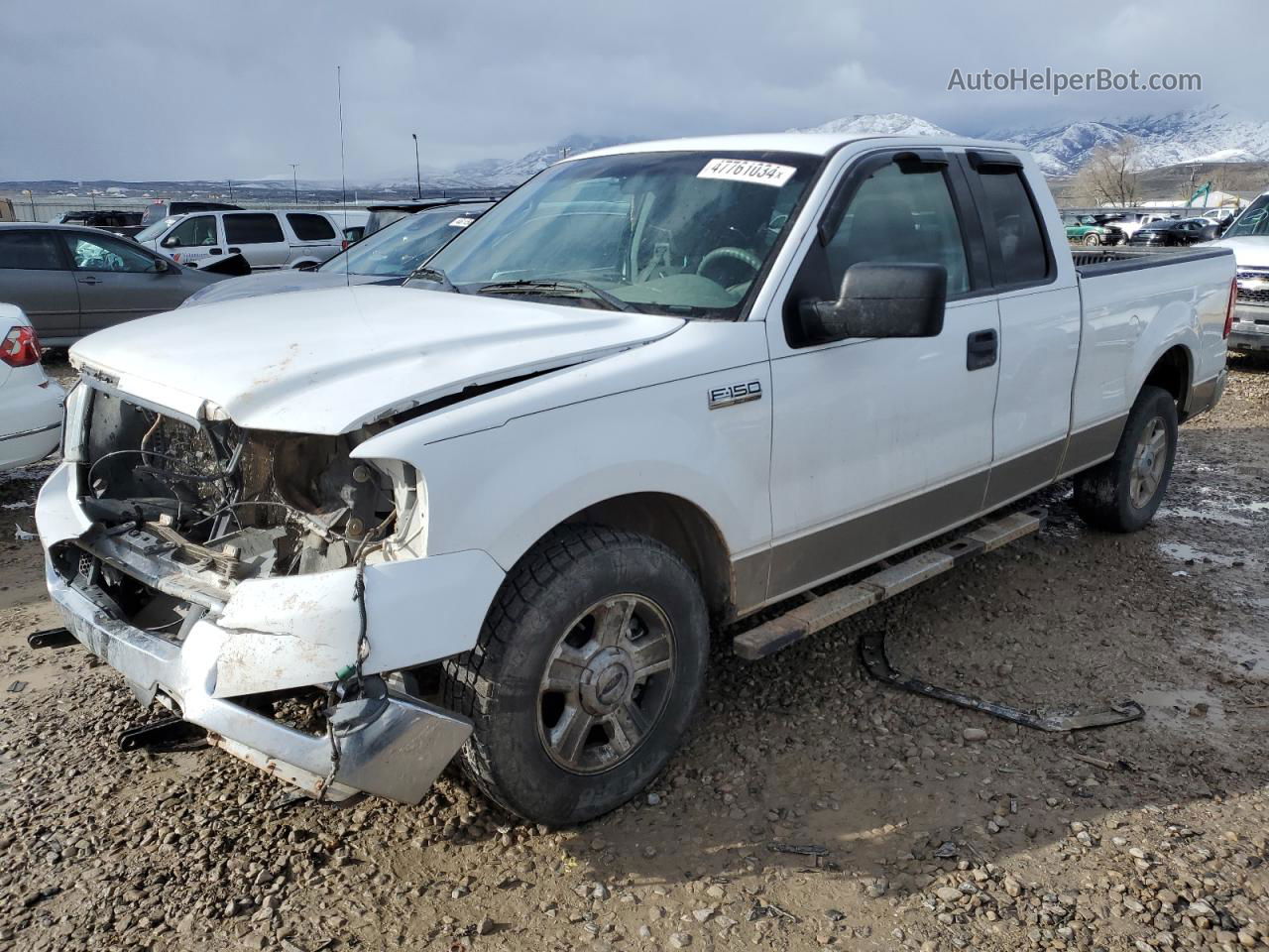 2004 Ford F150  White vin: 1FTRX12W94NB04098