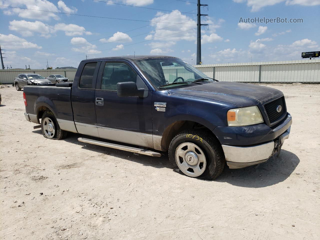 2005 Ford F150  Синий vin: 1FTRX12W95NA40971