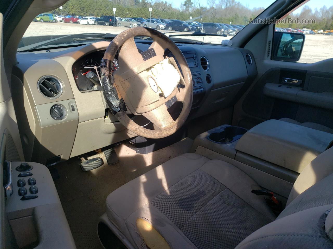 2005 Ford F150  Beige vin: 1FTRX12W95NB67655