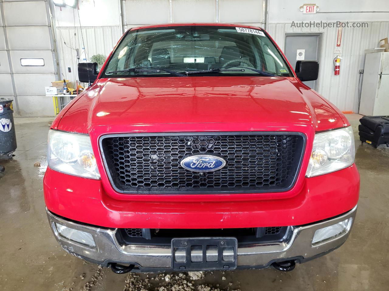 2004 Ford F150  Red vin: 1FTRX14W04NA93148