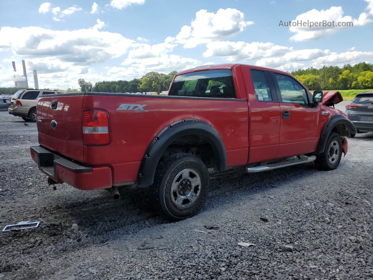 2005 Ford F150  Red vin: 1FTRX14W05FA91234