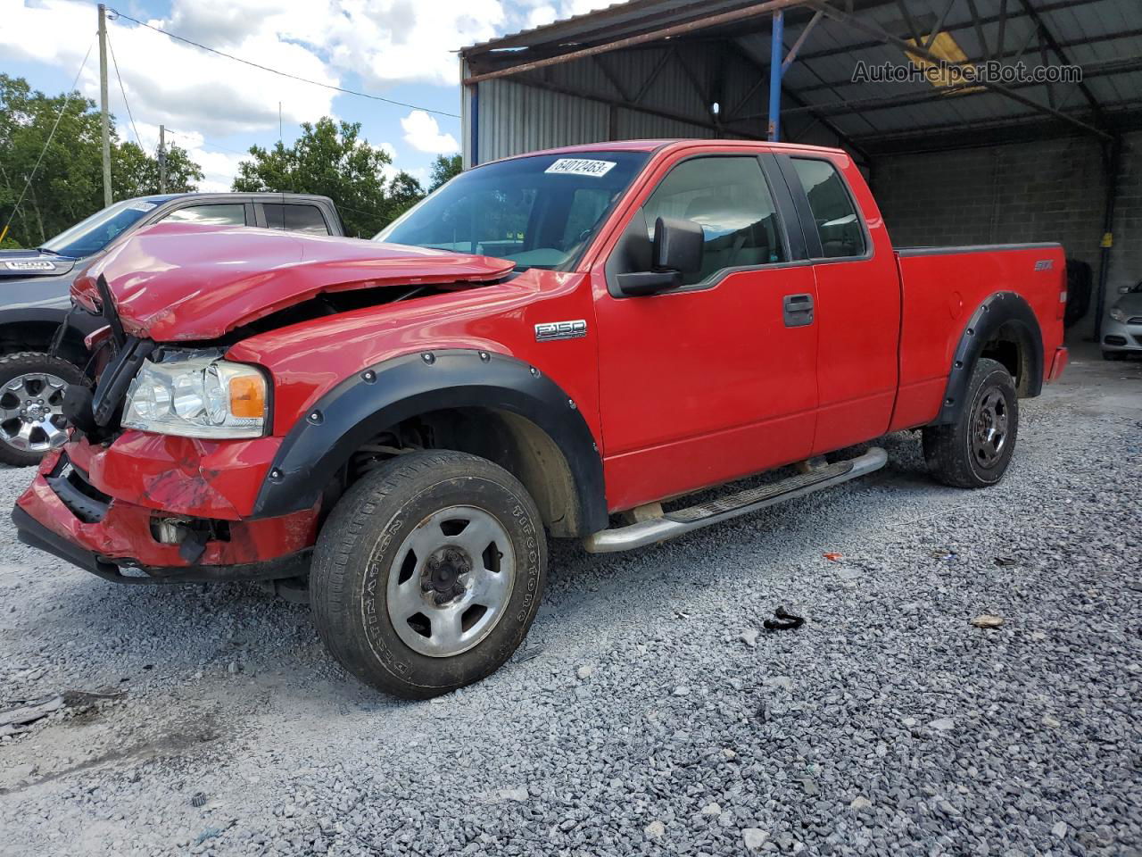 2005 Ford F150  Красный vin: 1FTRX14W05FA91234