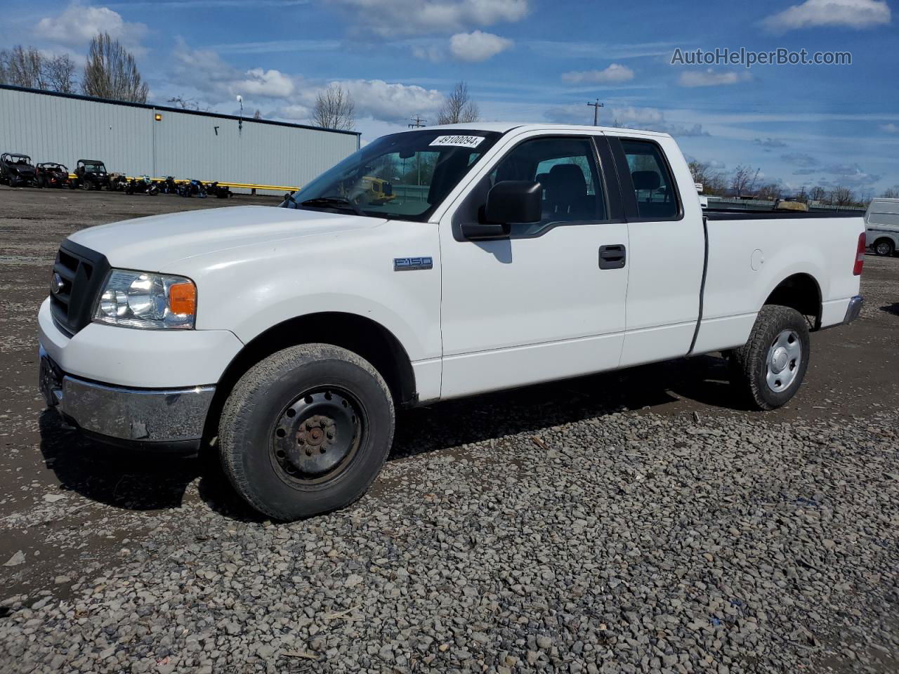 2005 Ford F150  White vin: 1FTRX14W15FA96409