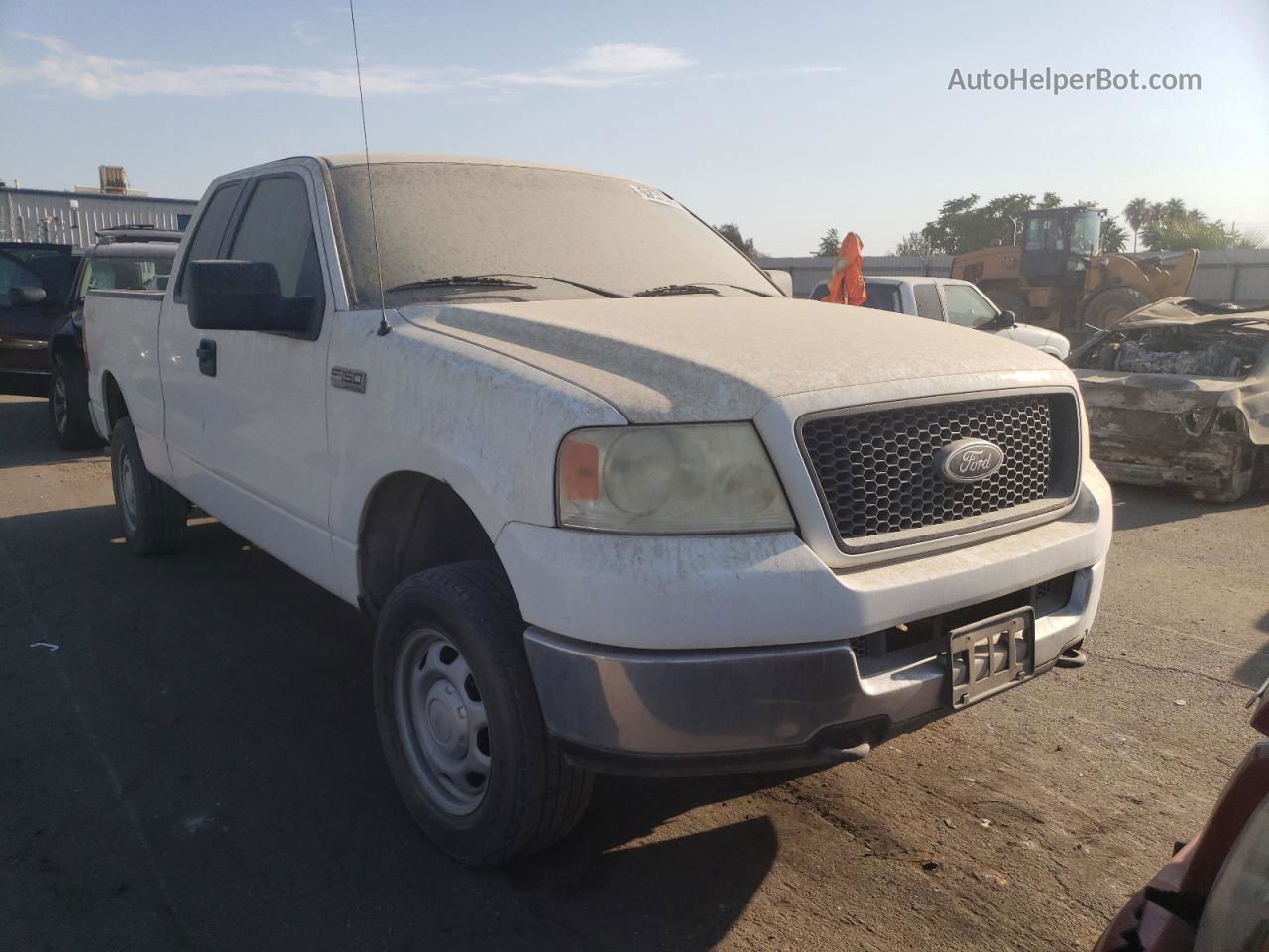 2005 Ford F150  White vin: 1FTRX14W15FB49710