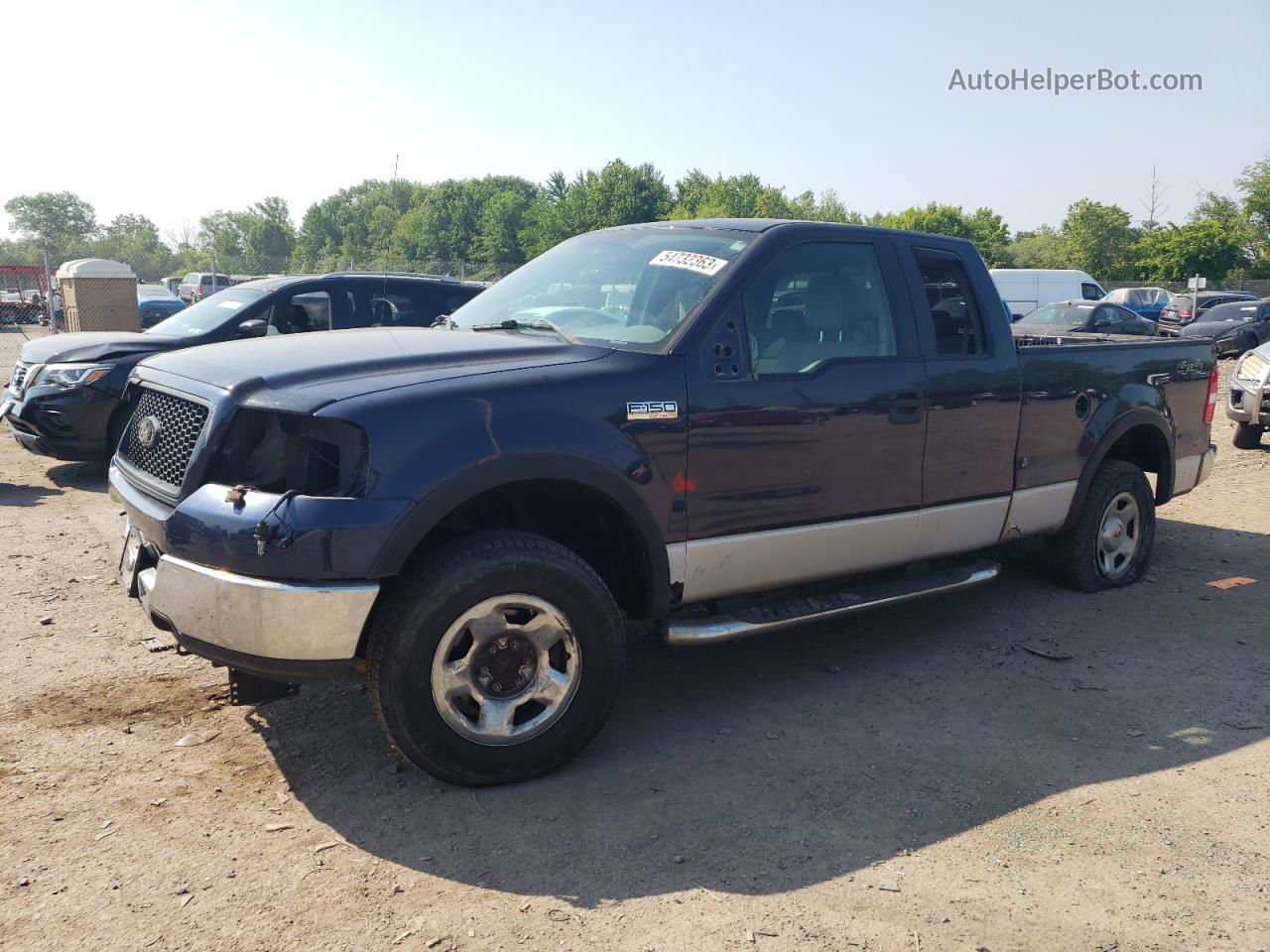 2005 Ford F150  Серый vin: 1FTRX14W15NA68941