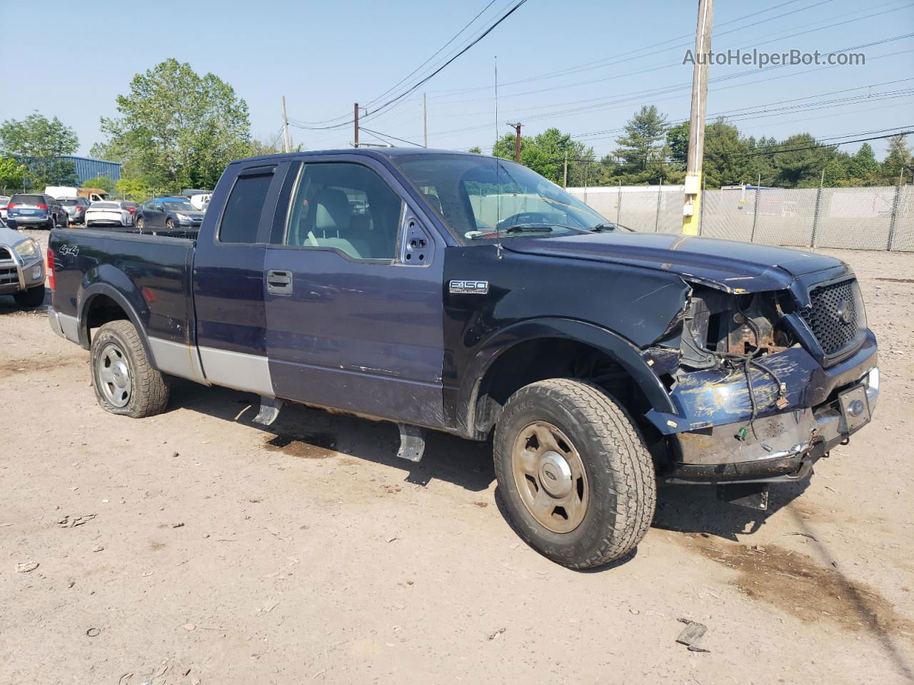 2005 Ford F150  Серый vin: 1FTRX14W15NA68941