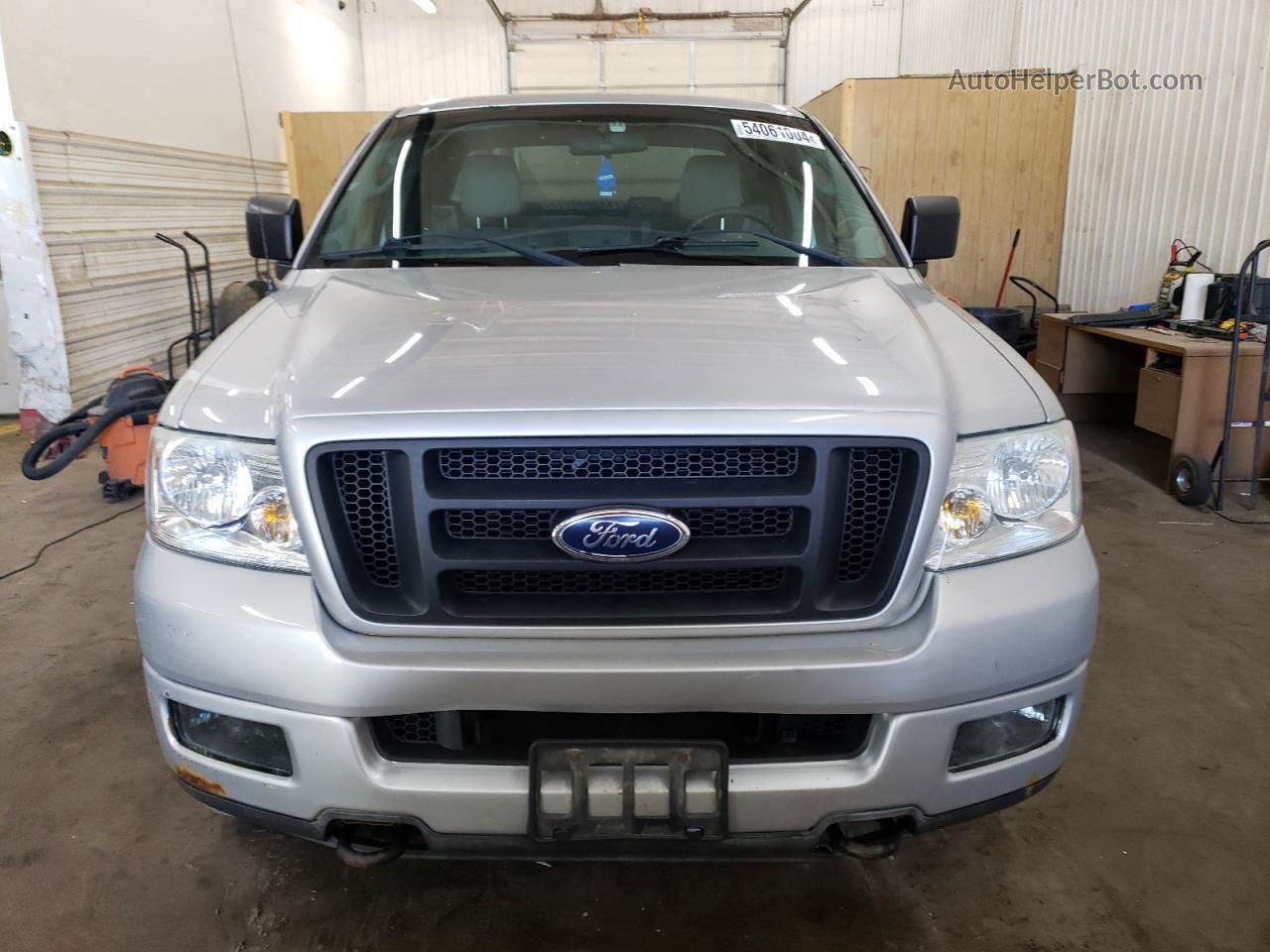 2005 Ford F150  Silver vin: 1FTRX14W25NA48794