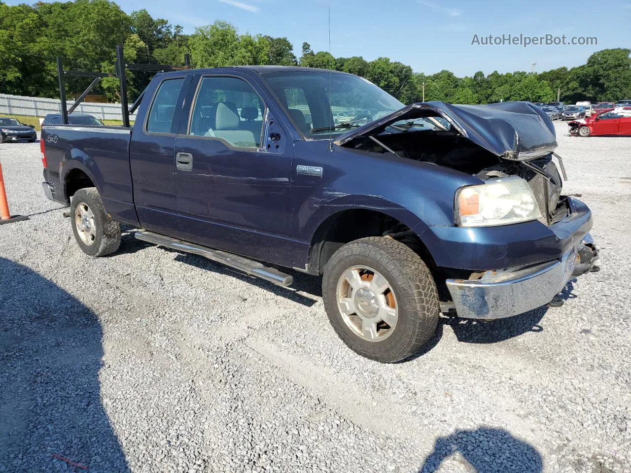 2004 Ford F150  Blue vin: 1FTRX14W44NC04848