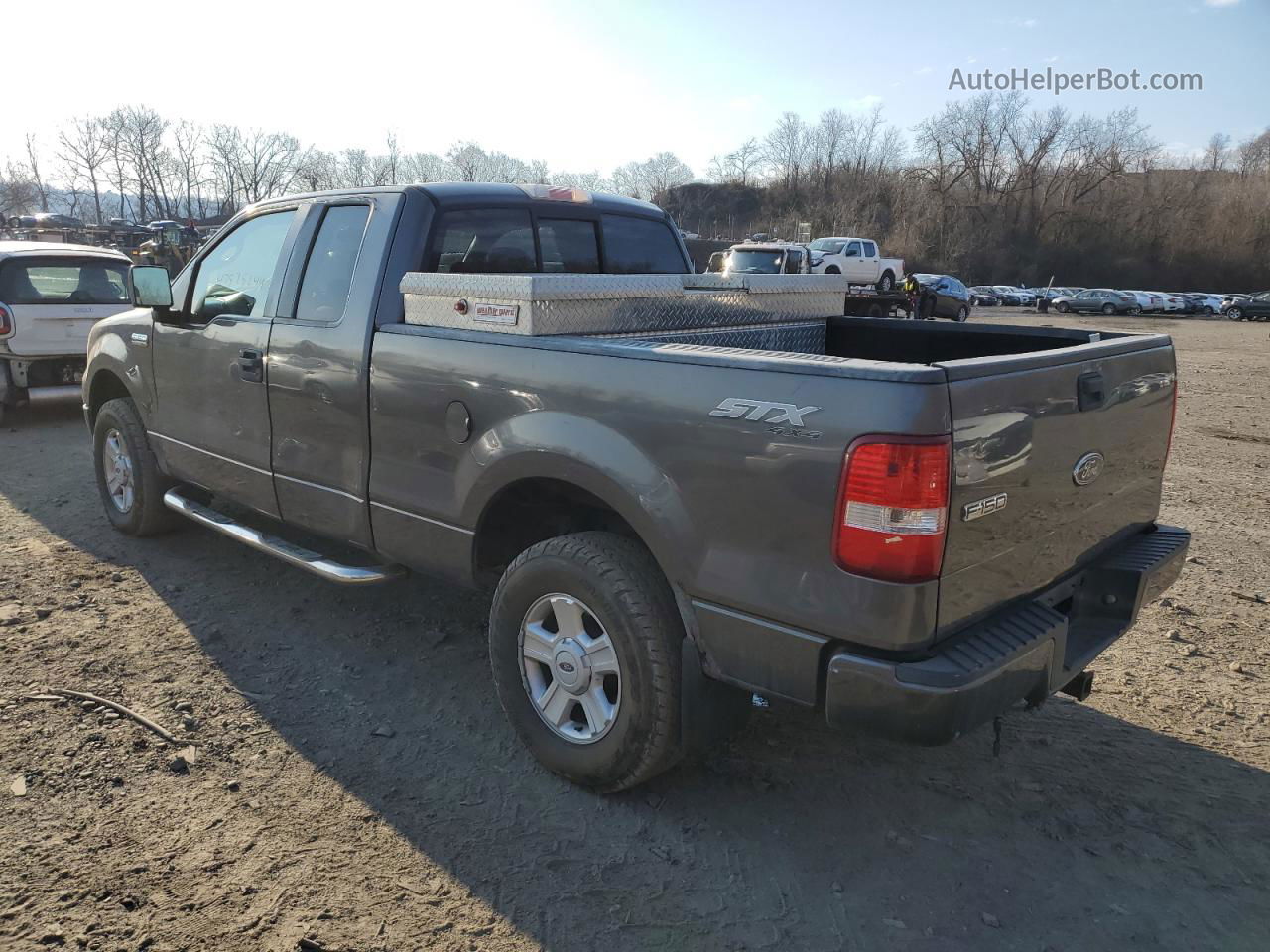 2005 Ford F150  Серый vin: 1FTRX14W55FA35516