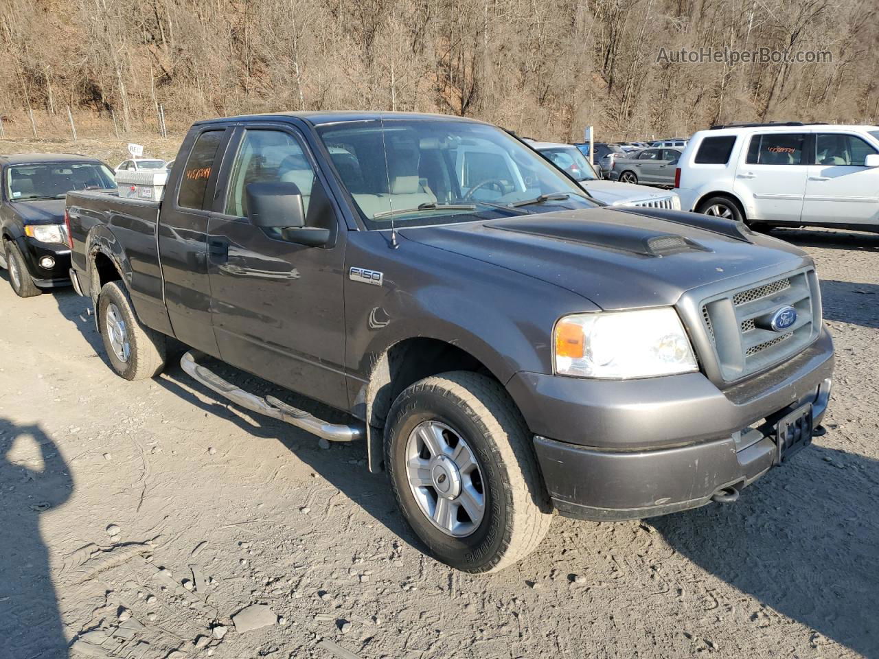 2005 Ford F150  Серый vin: 1FTRX14W55FA35516