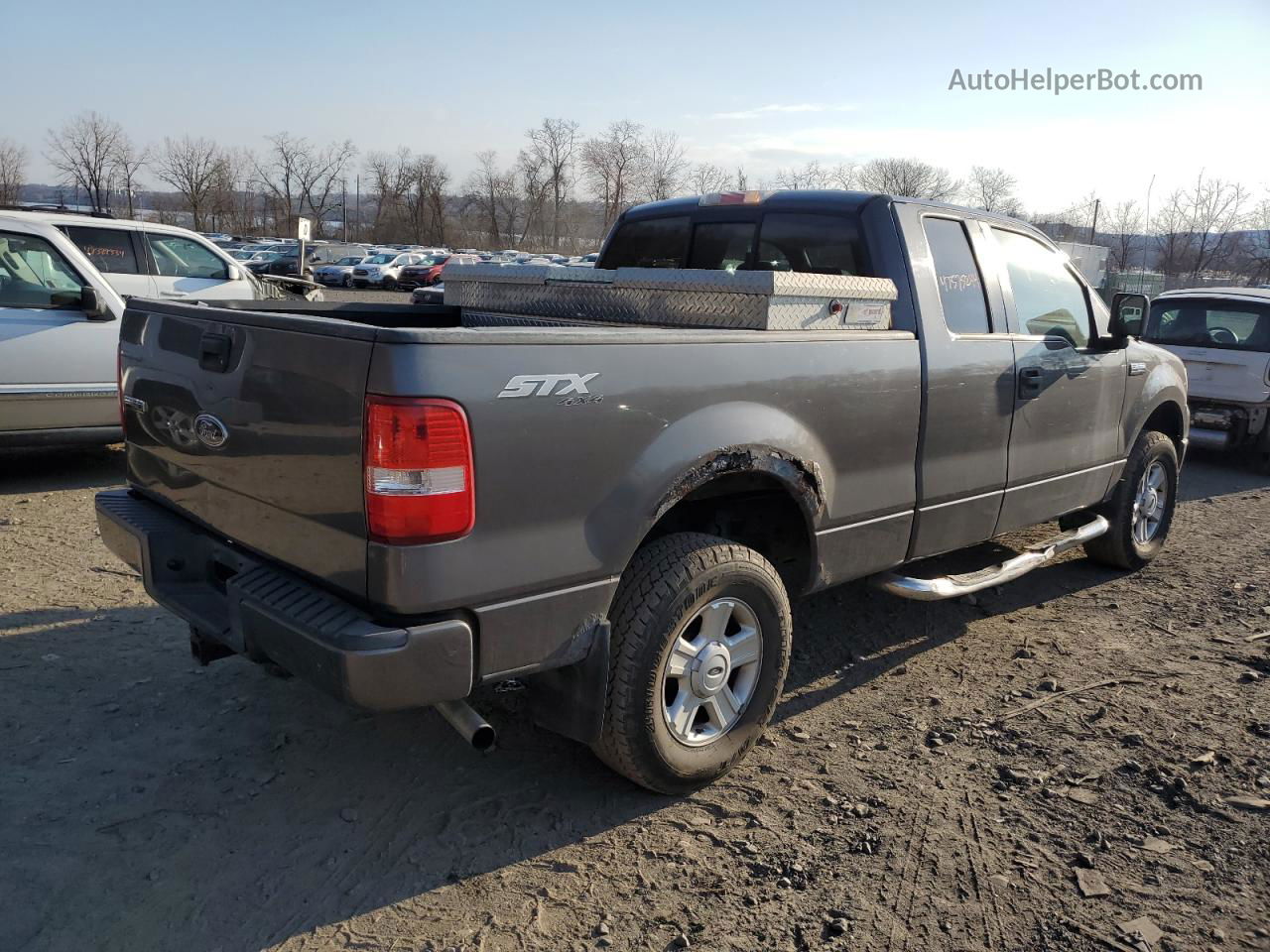 2005 Ford F150  Серый vin: 1FTRX14W55FA35516