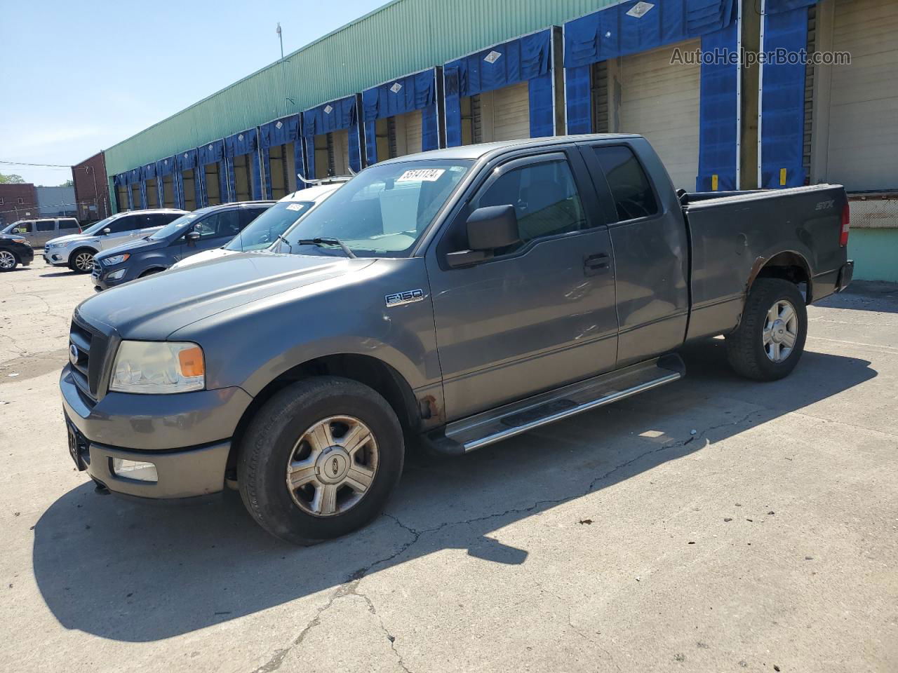 2005 Ford F150  Gray vin: 1FTRX14W55NB77225