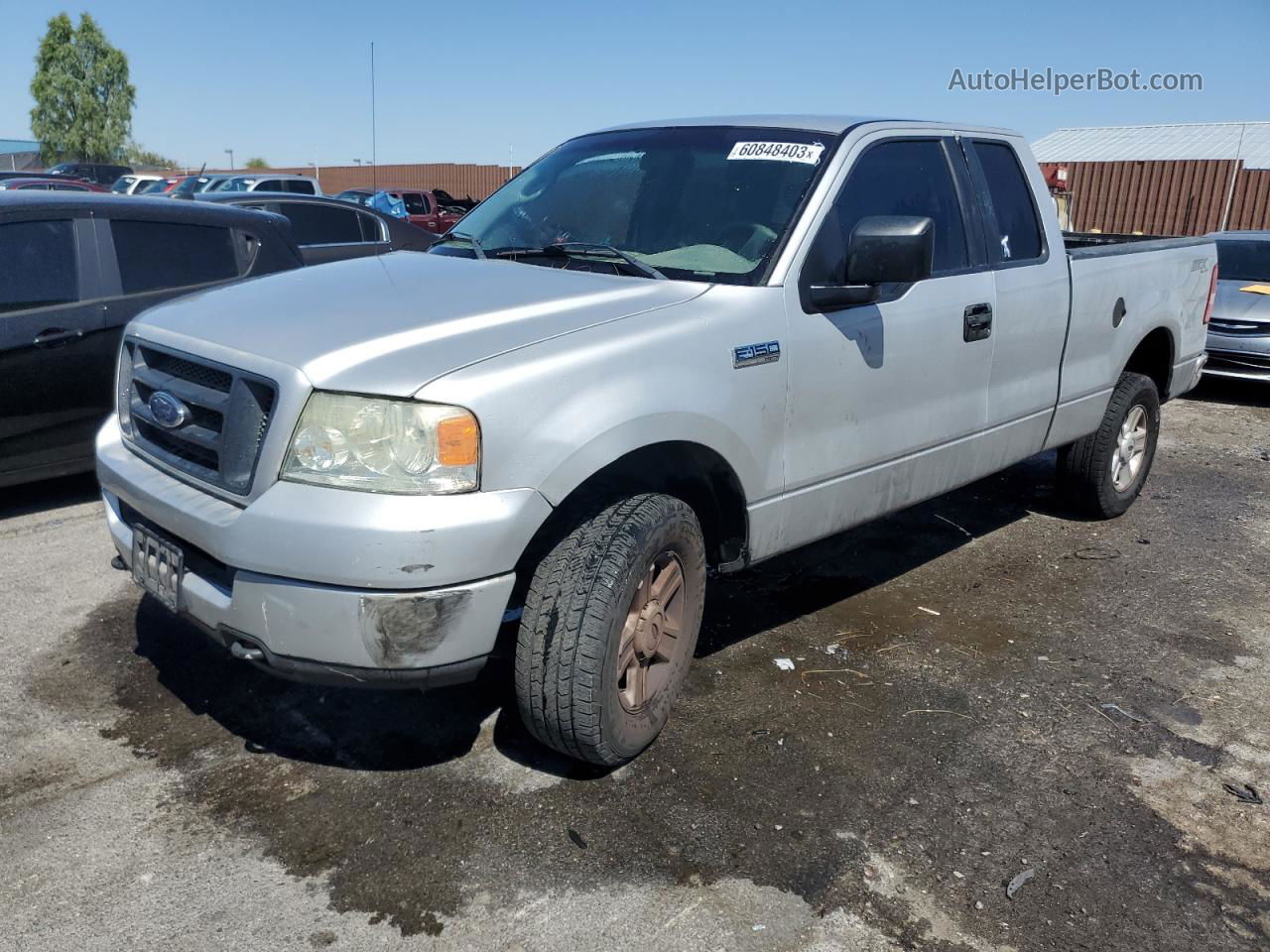 2005 Ford F150  Silver vin: 1FTRX14W75FB06411