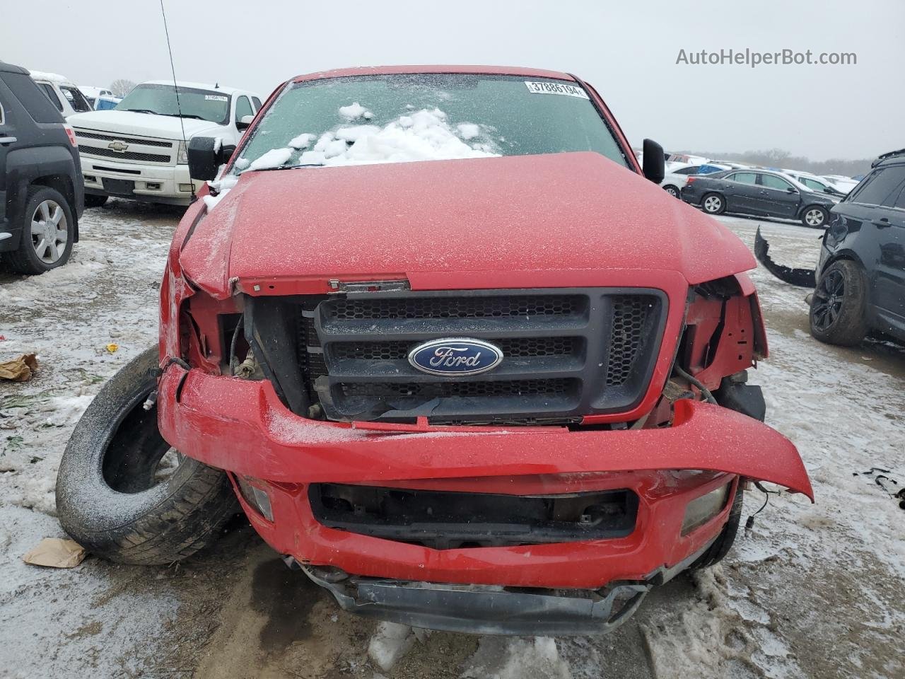 2004 Ford F150  Red vin: 1FTRX14WX4KD84418