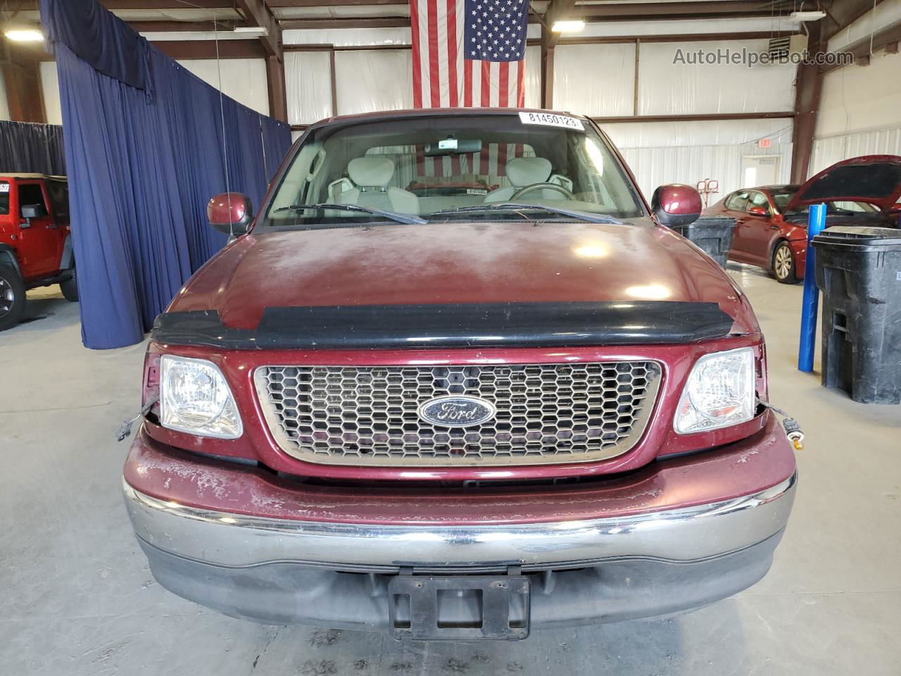 2003 Ford F150  Burgundy vin: 1FTRX17253NA02785