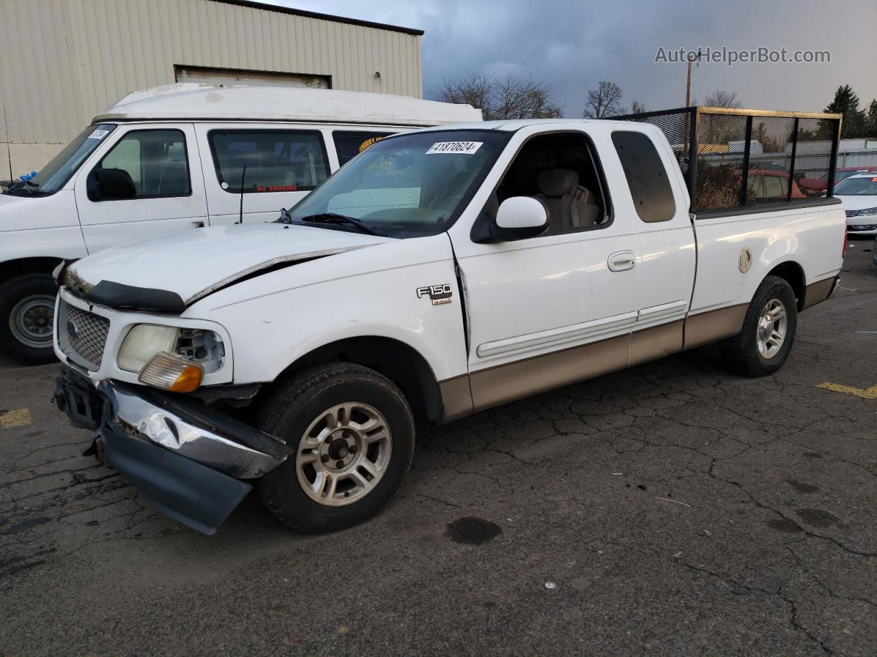 2001 Ford F150  Белый vin: 1FTRX17L91NB66644