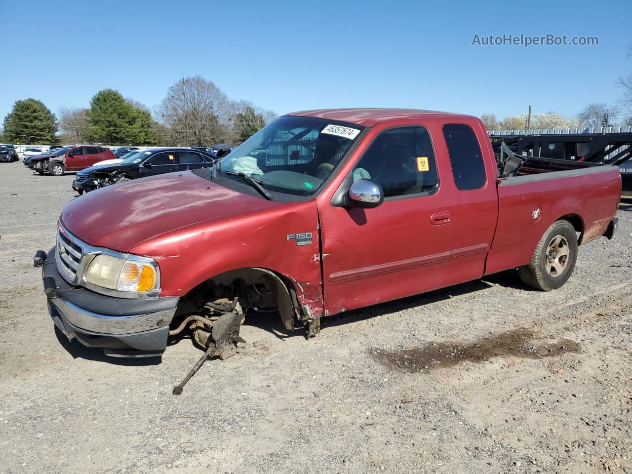 2001 Ford F150  Burgundy vin: 1FTRX17W31NB44309