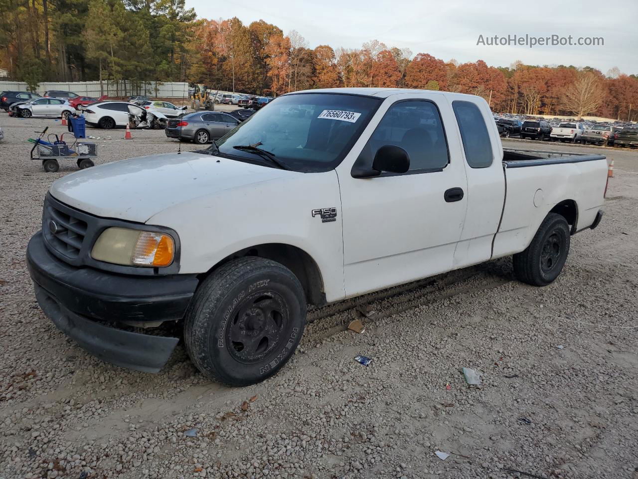 2001 Ford F150  Белый vin: 1FTRX17W41NA36278