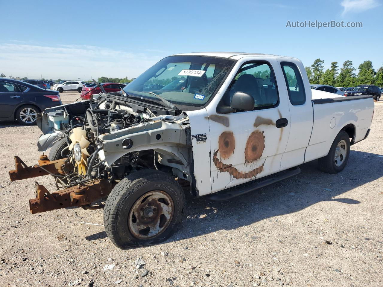 2003 Ford F150  Белый vin: 1FTRX17W83NB37780