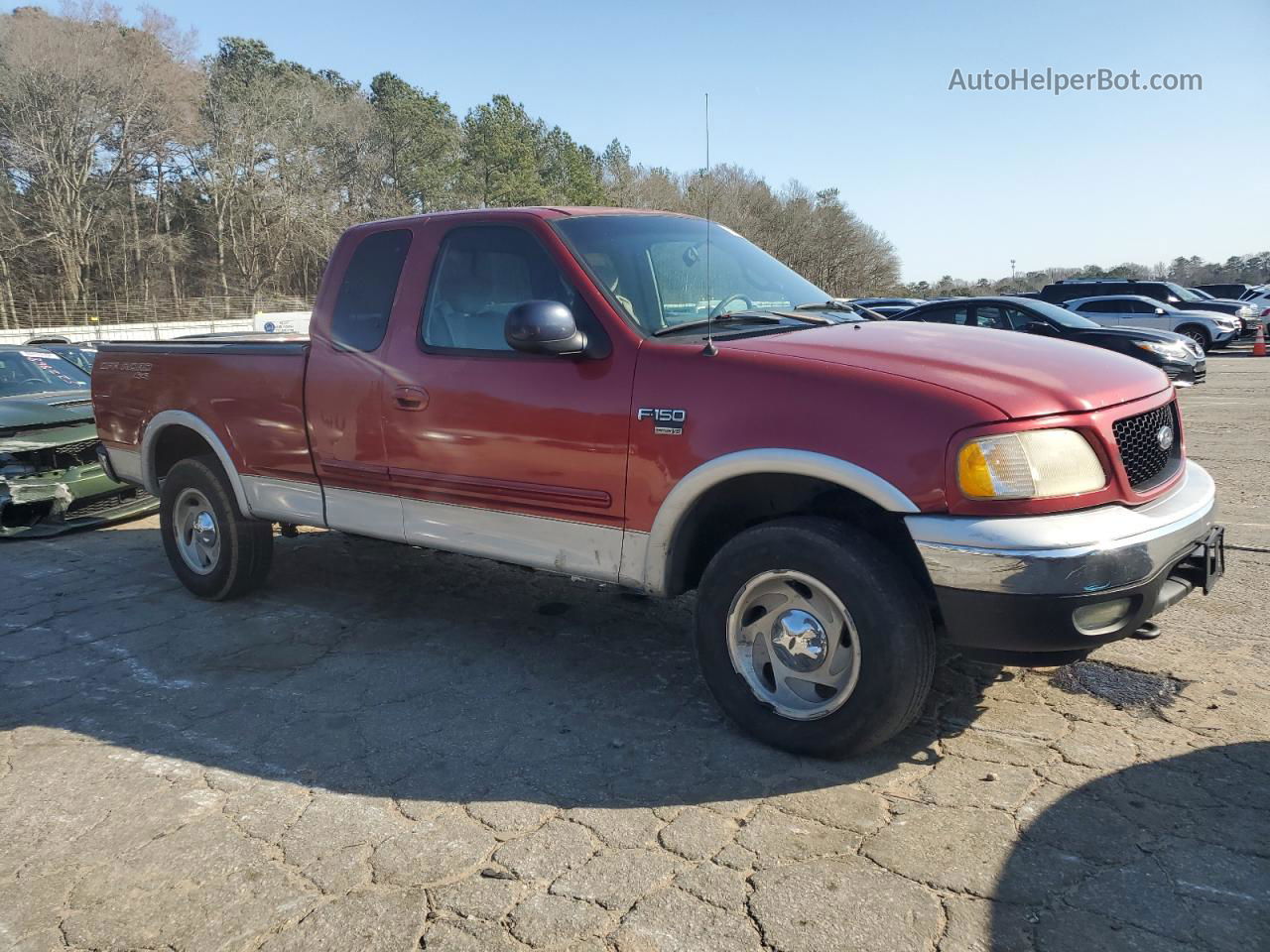 2001 Ford F150  Burgundy vin: 1FTRX18L11NA52572