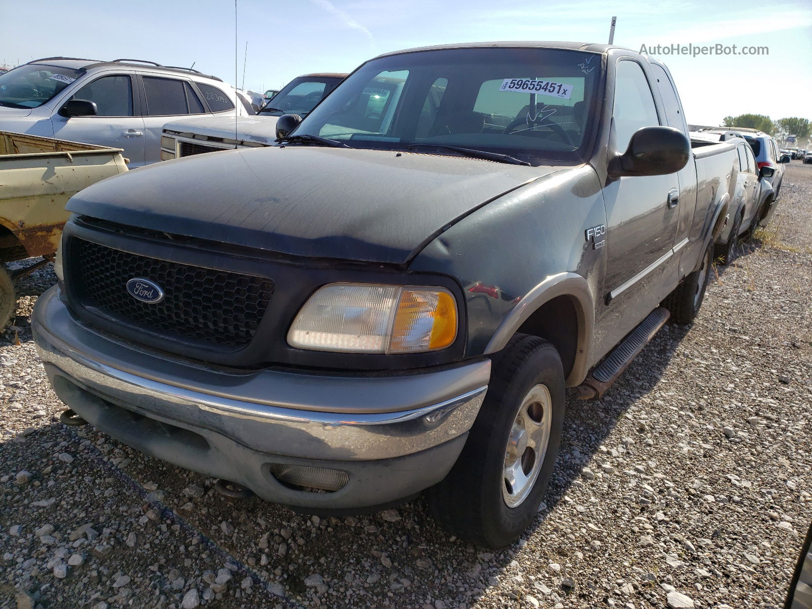 2001 Ford F150 Зеленый vin: 1FTRX18L31NA93009