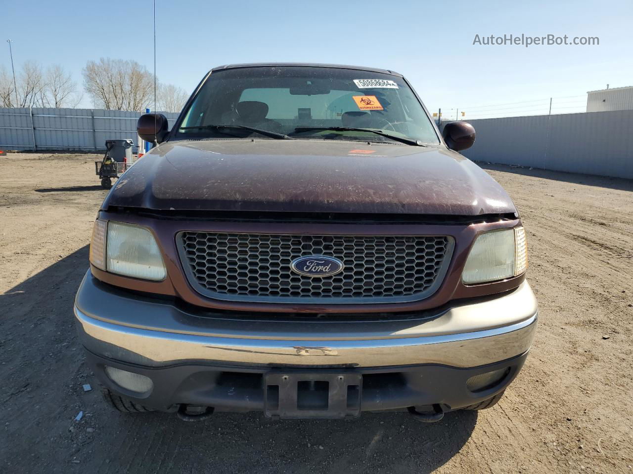 2001 Ford F150  Maroon vin: 1FTRX18L61NB72951