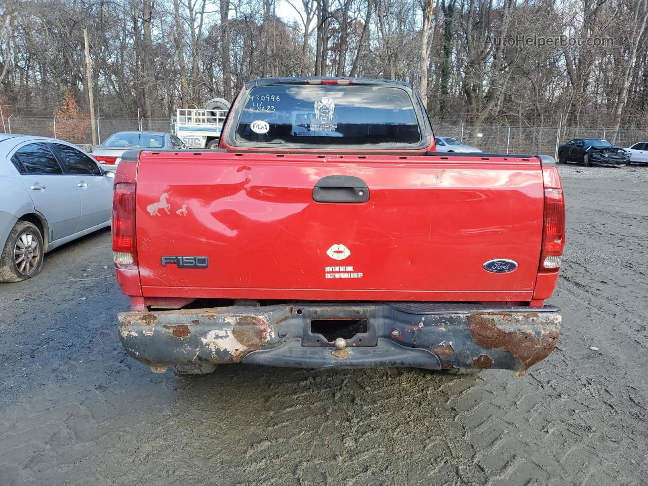 2001 Ford F150  Red vin: 1FTRX18L81NB01315